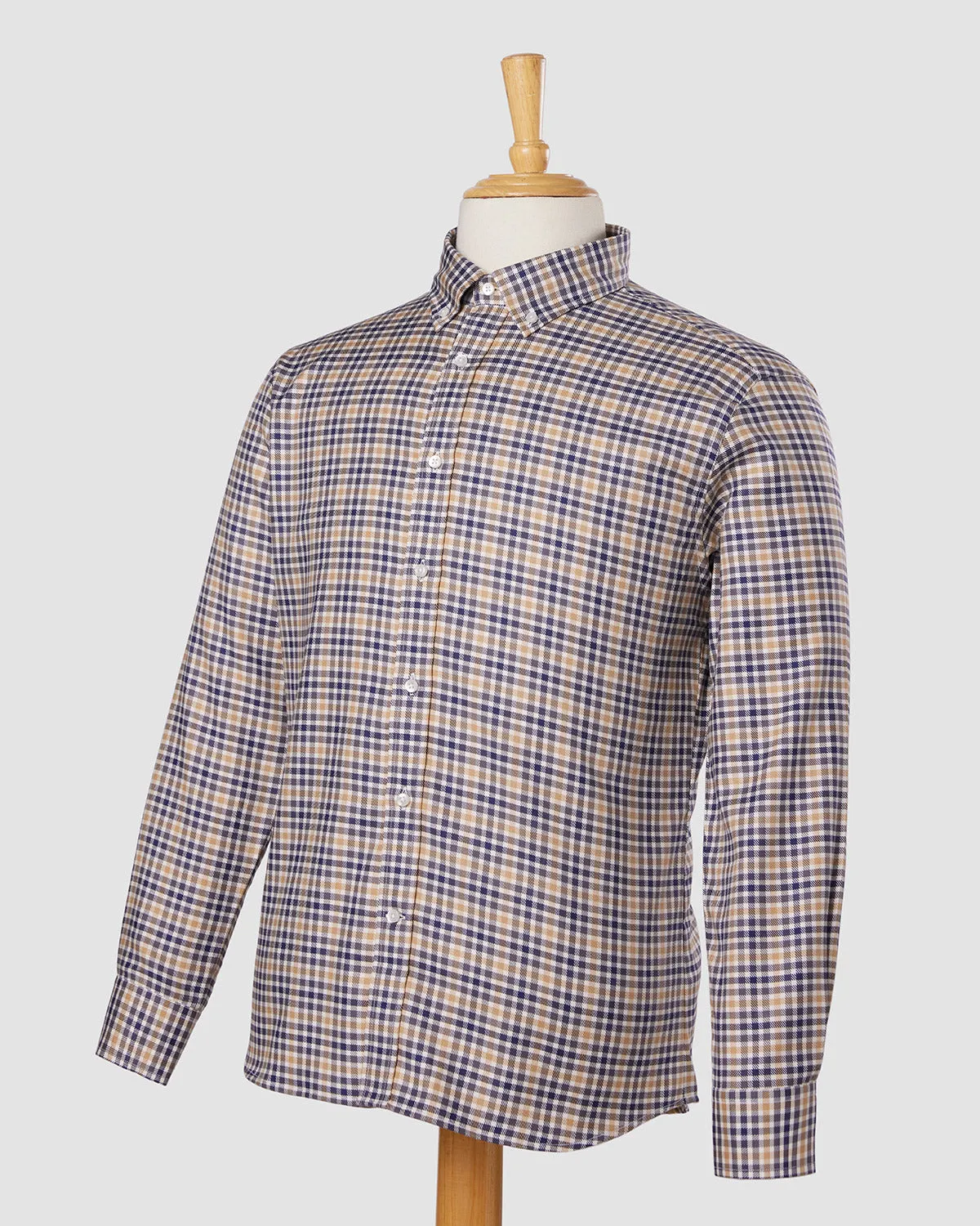 Japanese Foggy Dune Checked Shirt