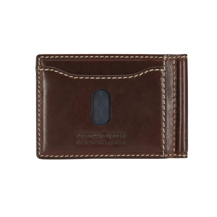 Jekyll & Hide Leather Money Clip Wallet - Mocha