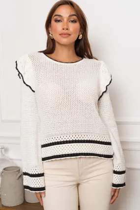 JENNI MONOCHROME SWEATER