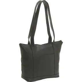 Leather Double Strap Small Pocket Tote