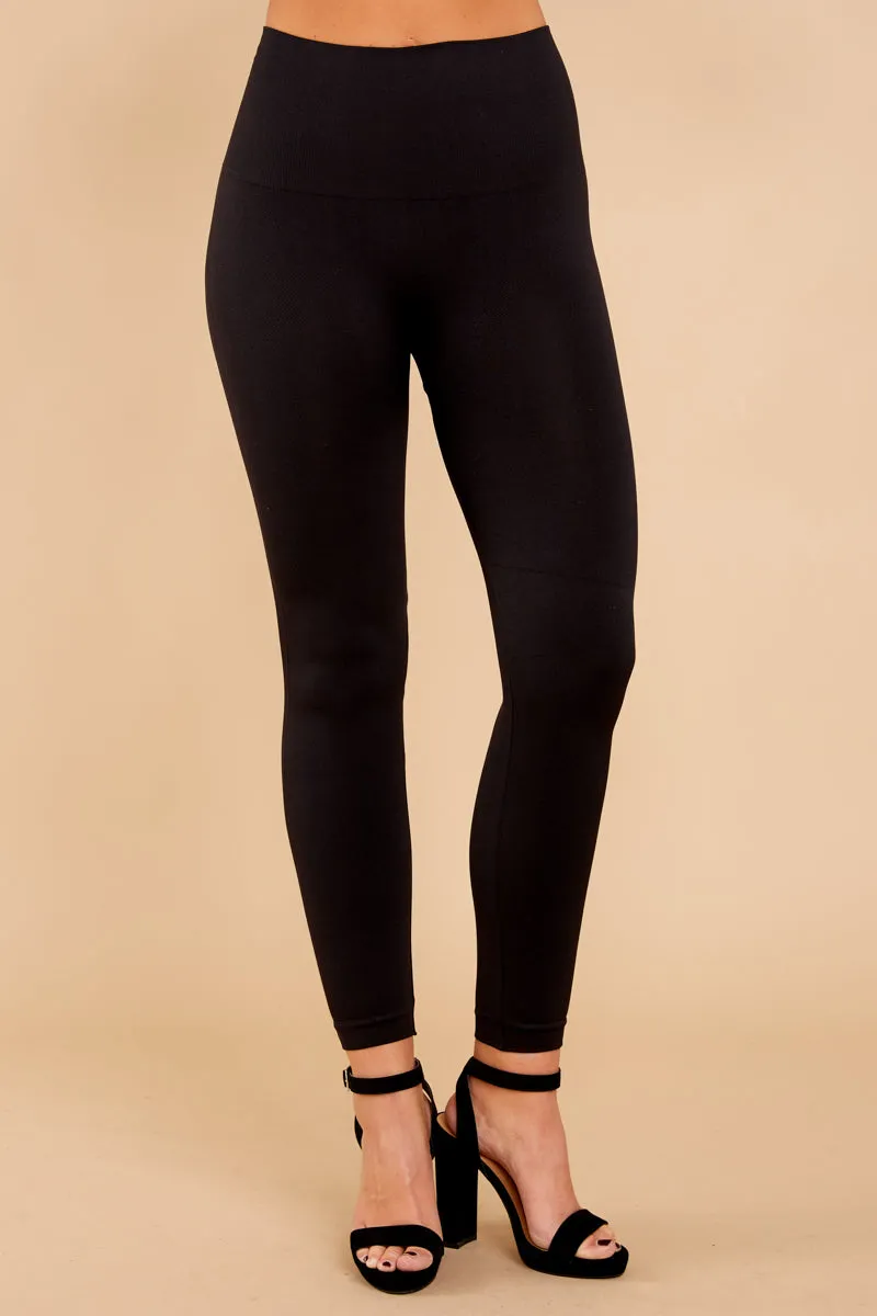 Look At Me Now Black Seamless Leggings