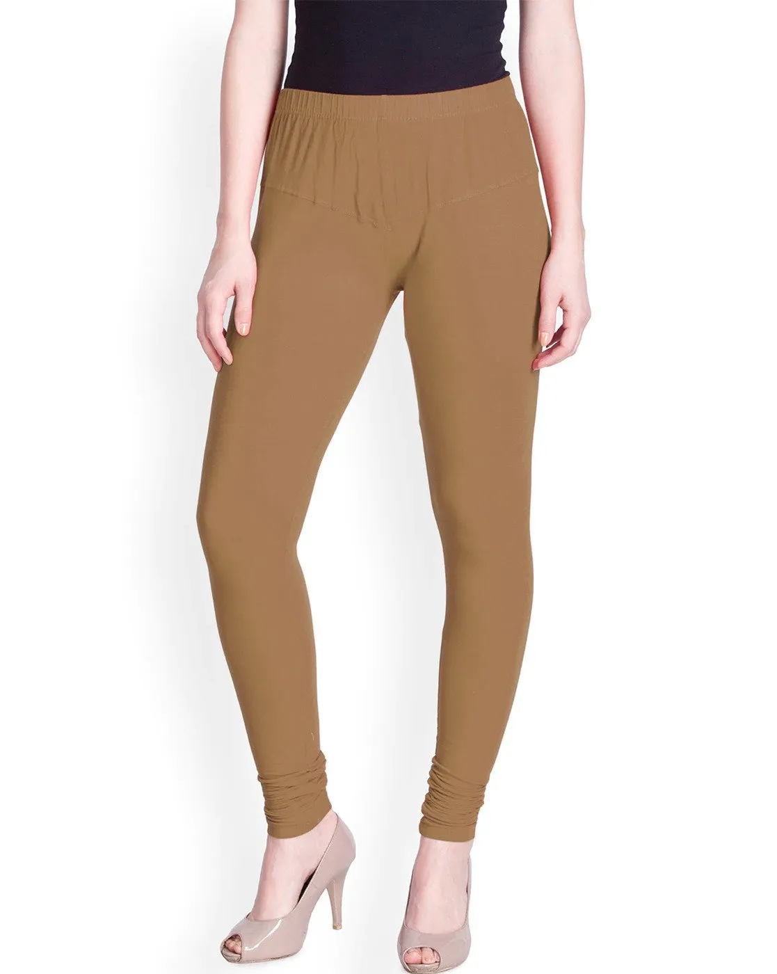 Lux Lyra Beige Churidar Leggings free Size for Ladies