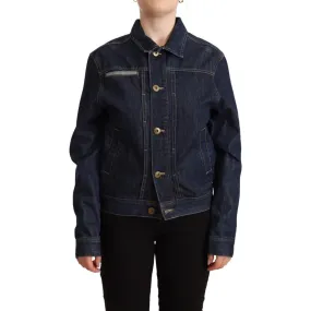 Master Coat Elegant Dark Blue Denim Jacket