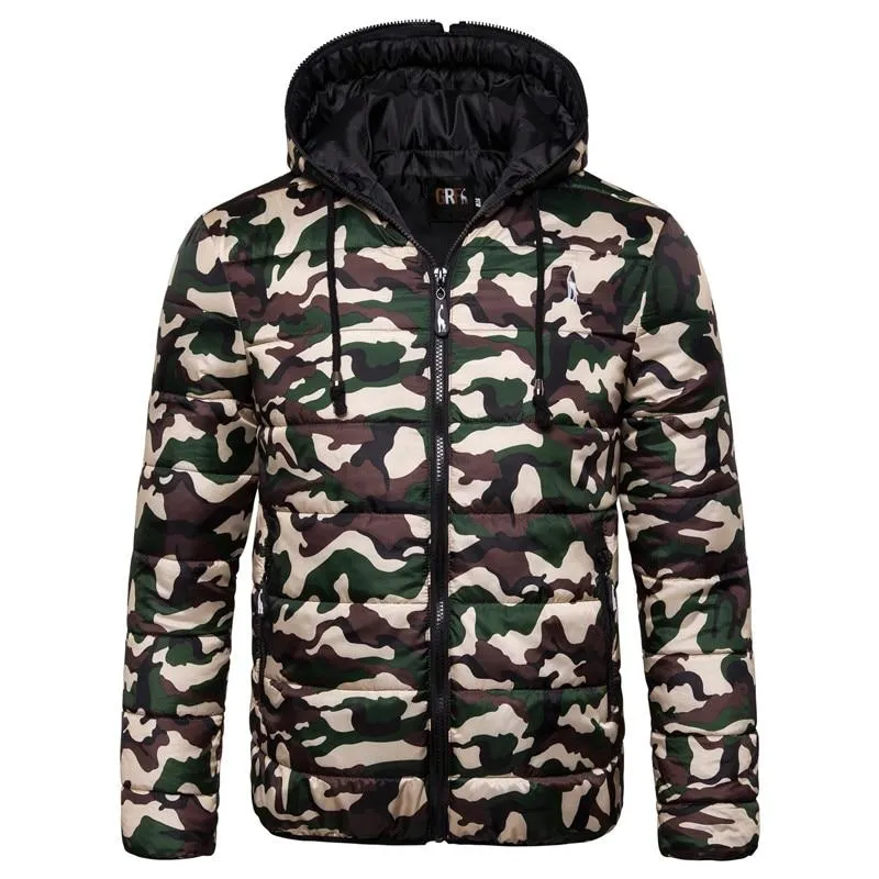 Men Stylish Winter Warm Thick Zipper Parka  Jackets