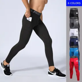 Men's Elastic Running Leggings