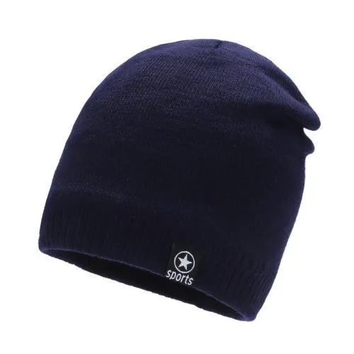 Men's Plush Thick Woolen Warm Knitted Hat