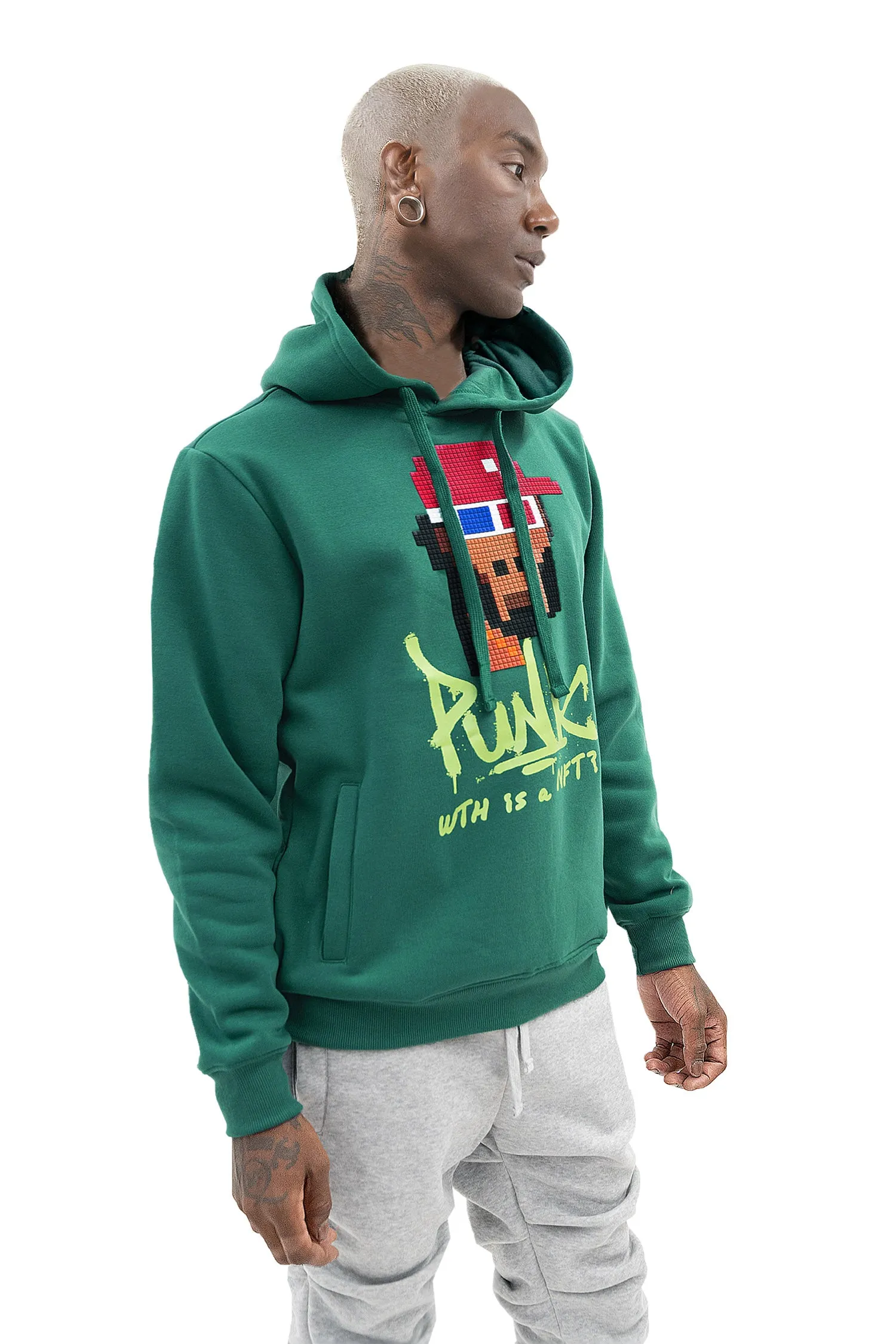 Men's Punk 3D Lego Print Hoodie