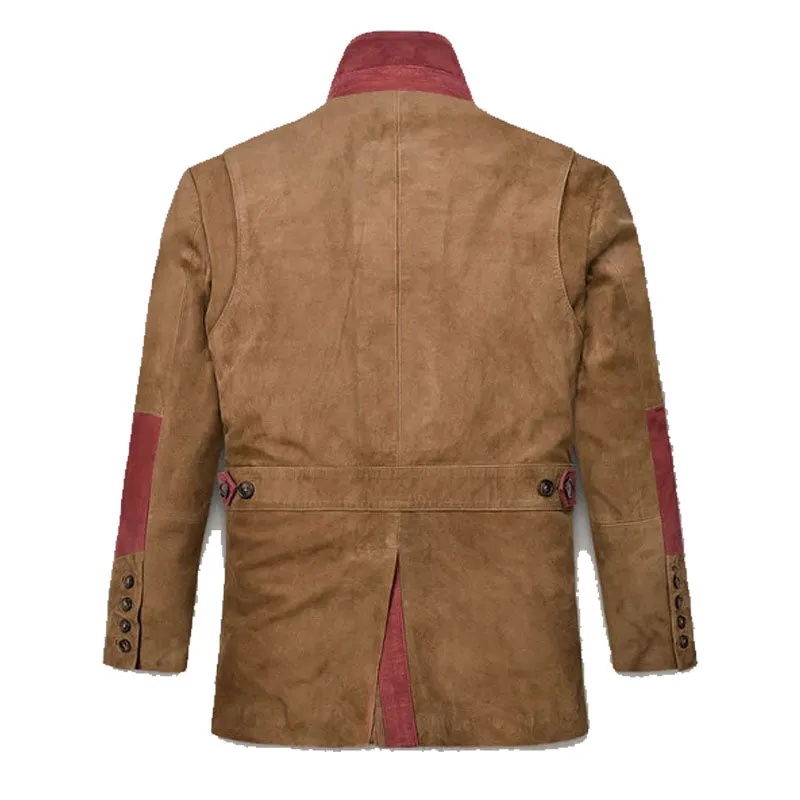 New Style Best Fashion Safari Hickory Suede Leather Blazer Jacket