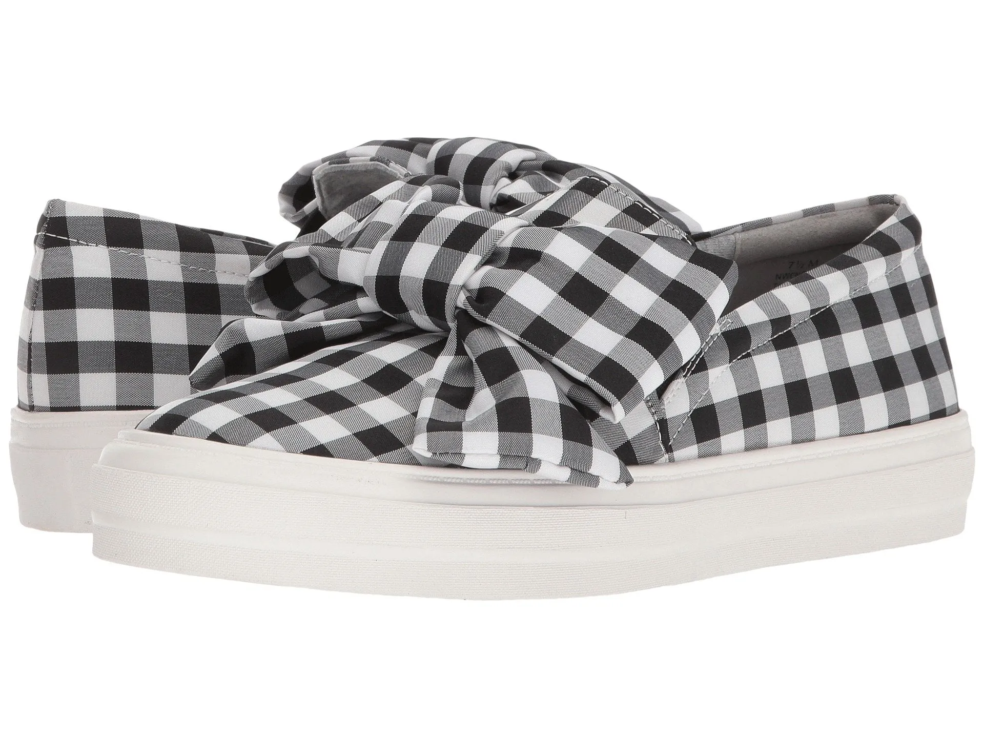 Nine West Onosha sneaker black/white plaid