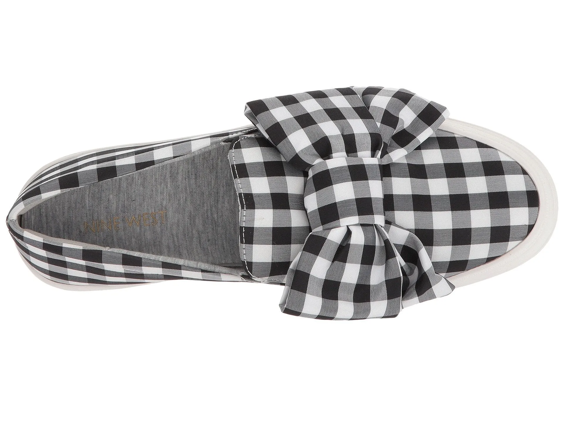 Nine West Onosha sneaker black/white plaid