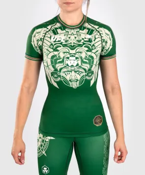 Noche UFC By Venum Authentic Fight Night Women’s Performance Short Sleeve Rashguard - Green