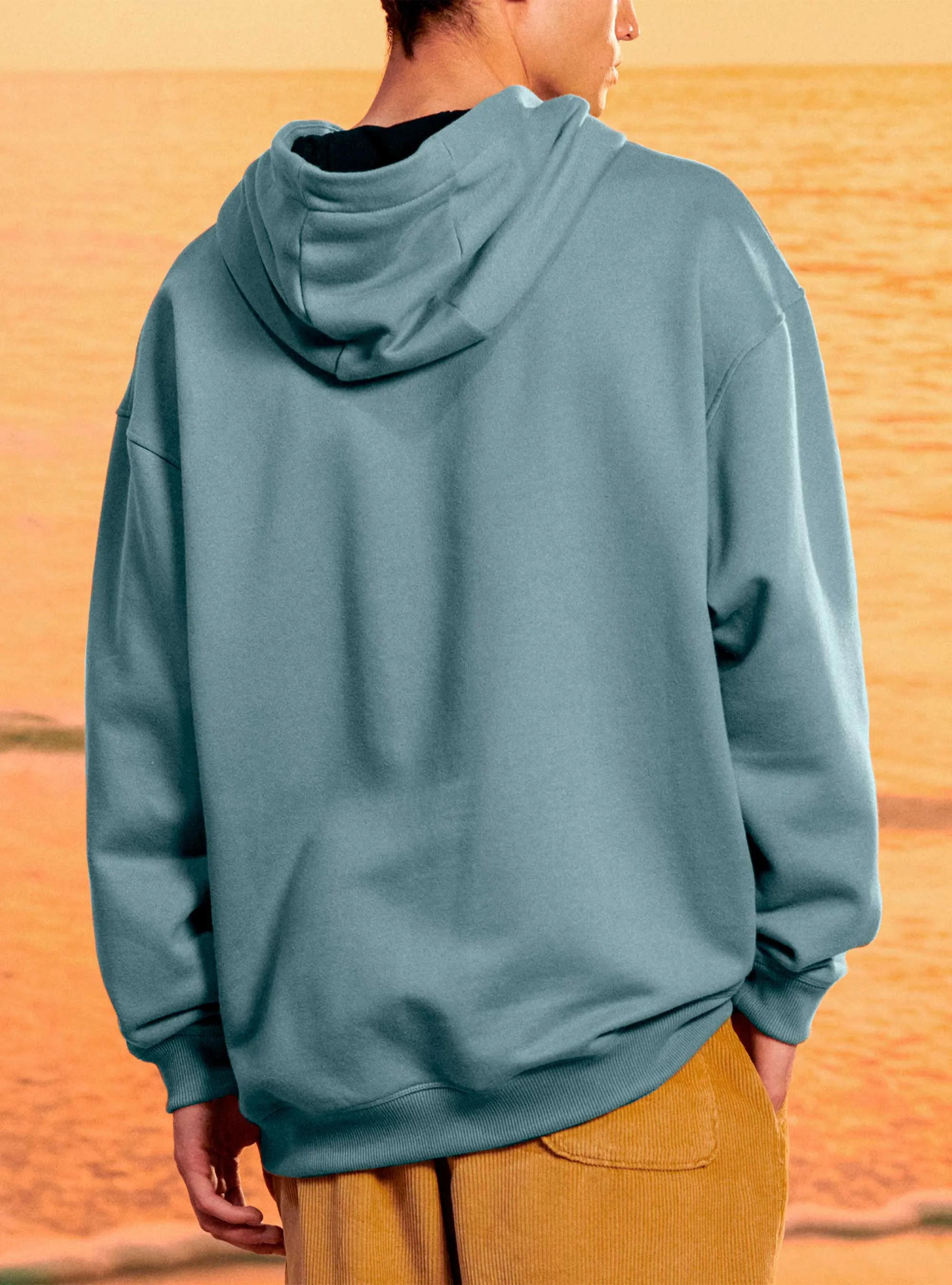 OVERSIZED HOODIE WITH FRONT PRINT