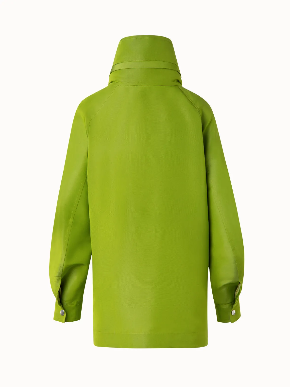 Oversized Water-Resistant Silk Parka