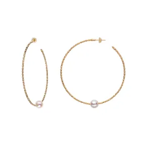 Petite Sparkle Bangle Hoop Earrings