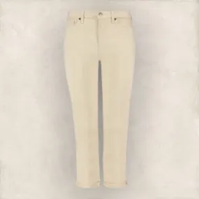 Pomodoro Sand Cotton Cropped Stretch Jeans  UK 18  US 14 EU 46