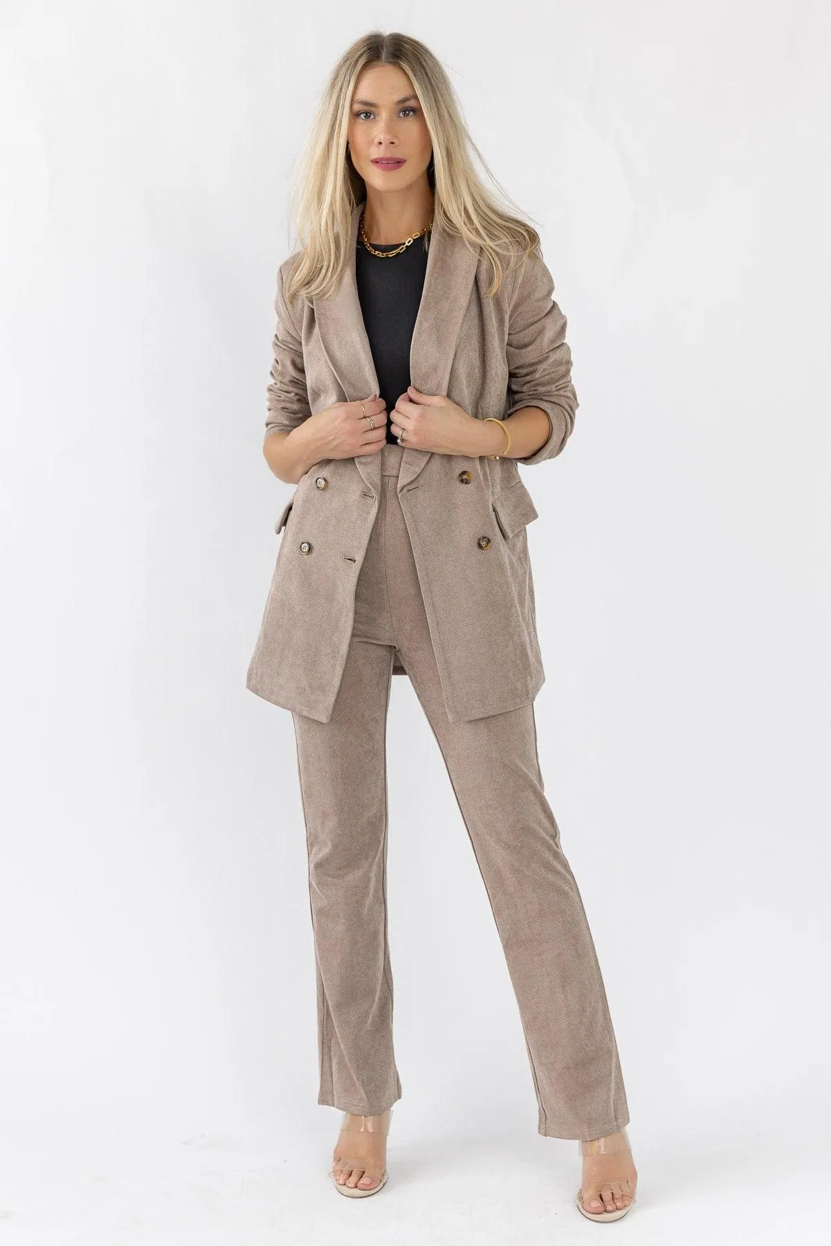 Posh Company Mocha Twill Set - Final Sale