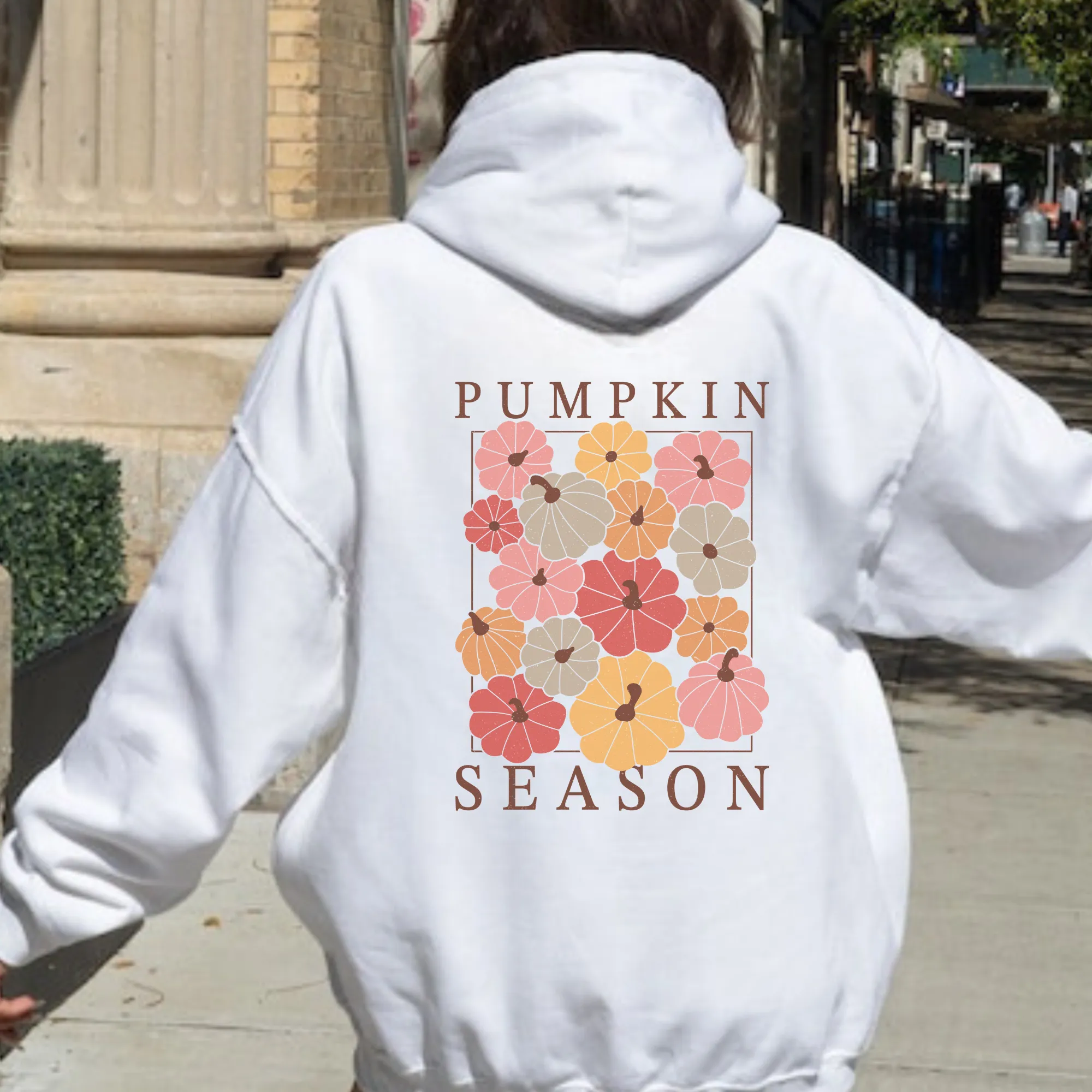 Pumpkin Season Boho Pumpkin Hoodie