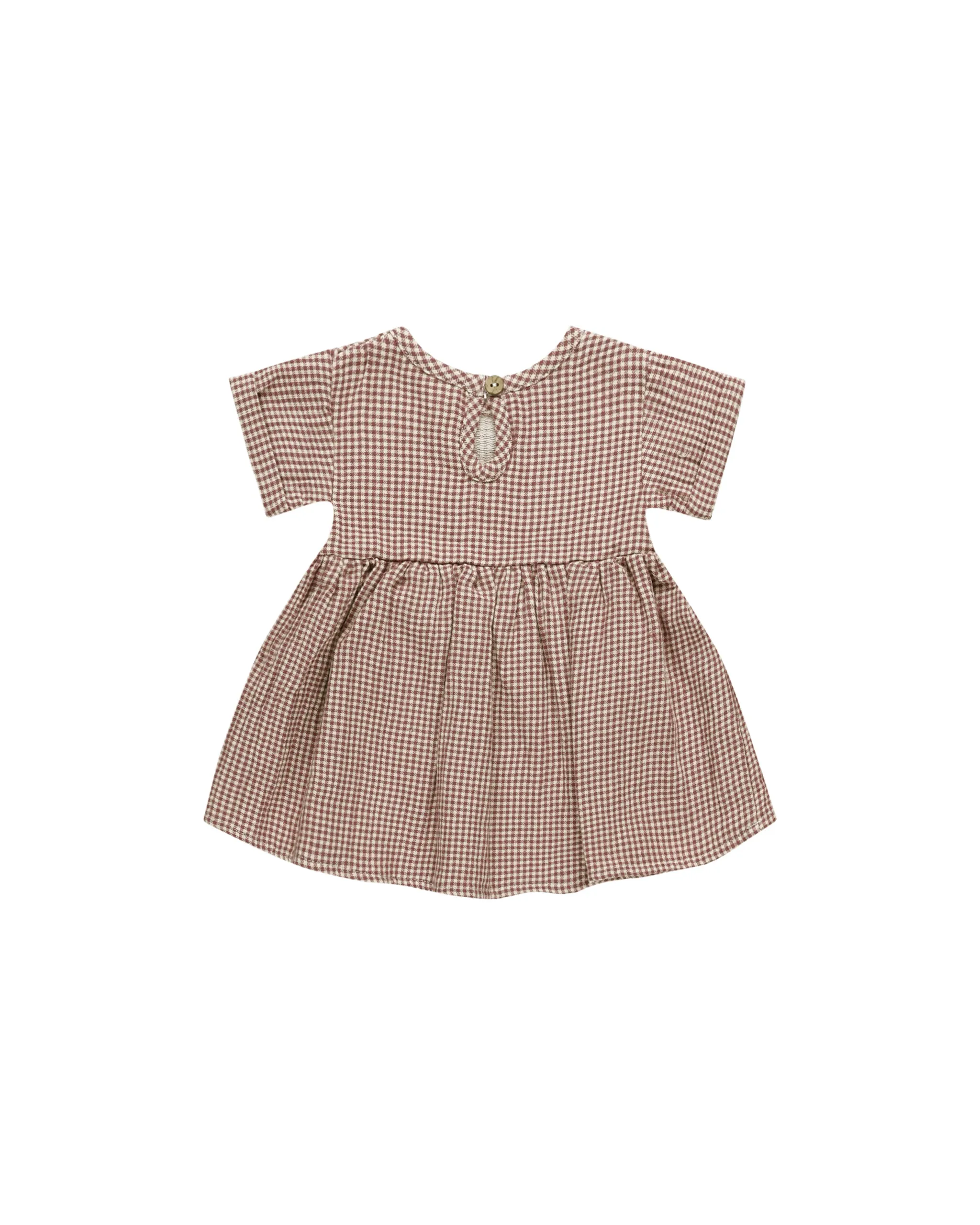 Quincy Mae - Brielle Dress - Plum Gingham