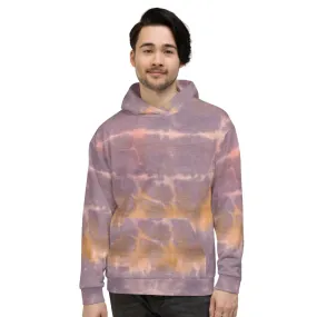 Recycled Unisex Hoodie - Purple Sunset Tie Dye