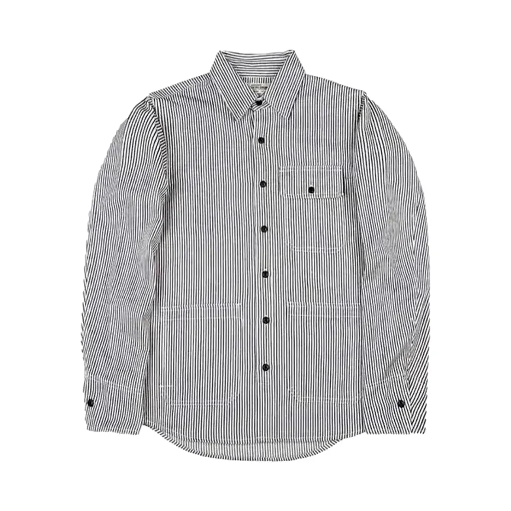 Regular fit chambray men's denim shirt