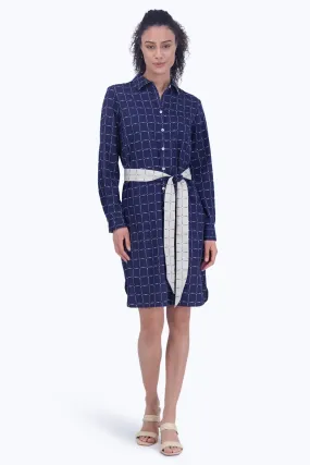 Rocca No Iron Dotted Plaid Dress