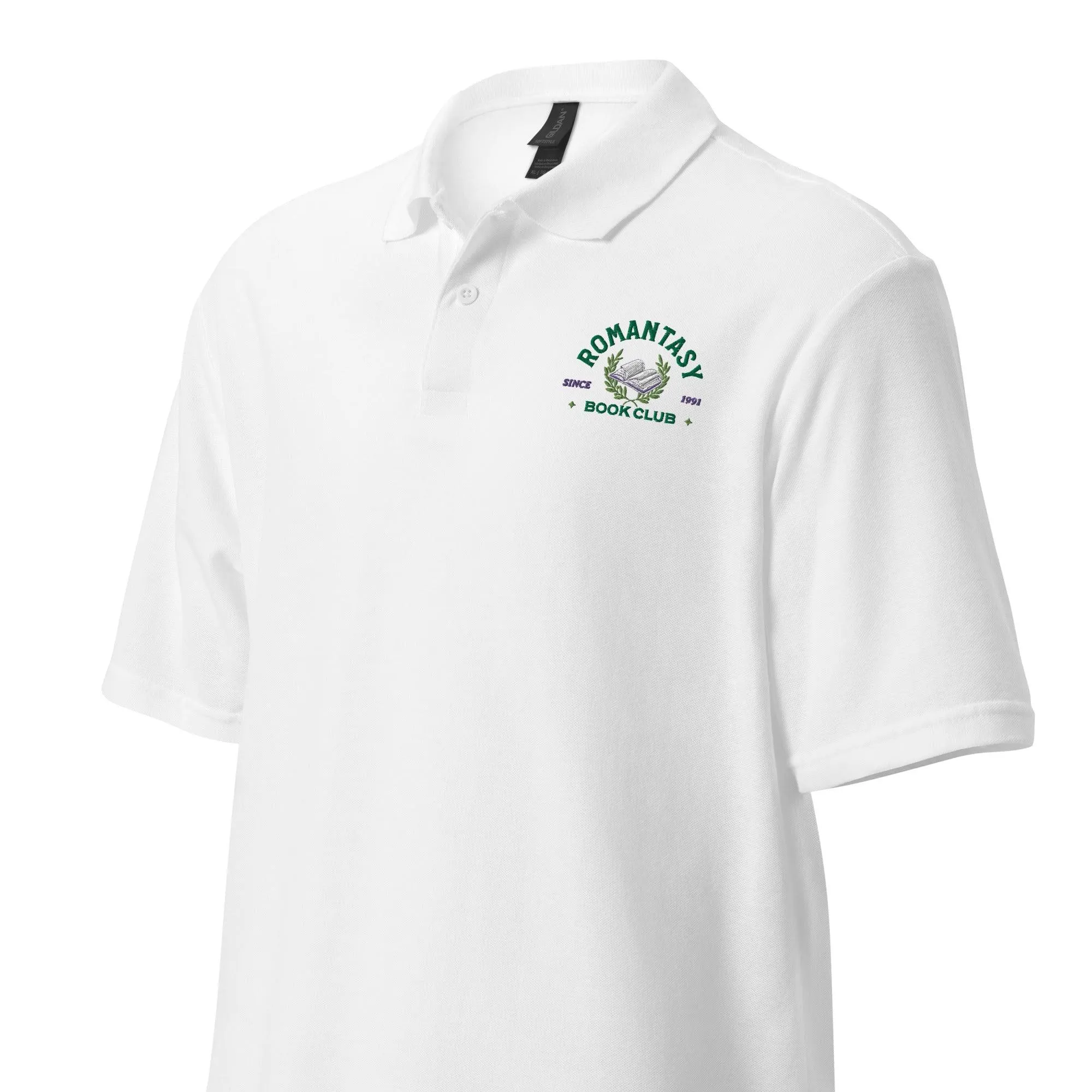 Romantasy Book Club Pique Polo Shirt