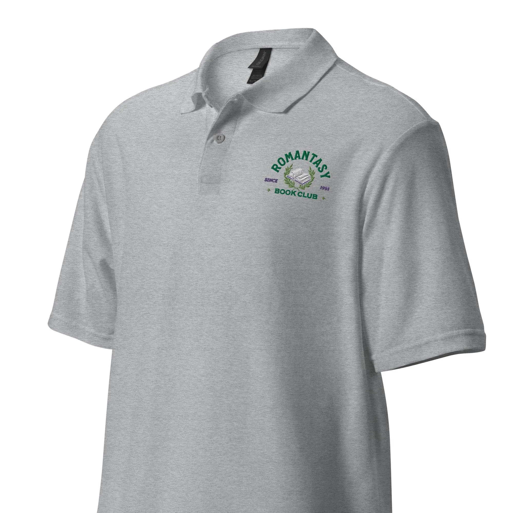 Romantasy Book Club Pique Polo Shirt