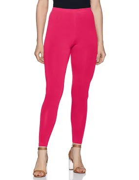 Rupa Softline Pink Cotton Leggings for Woman