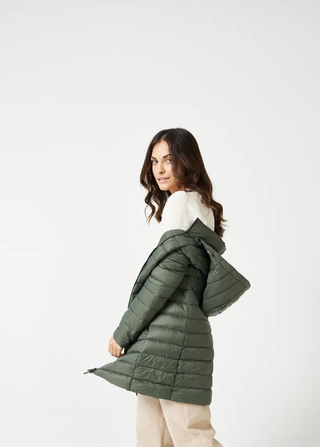 Sage Duck Down Puffer Coat