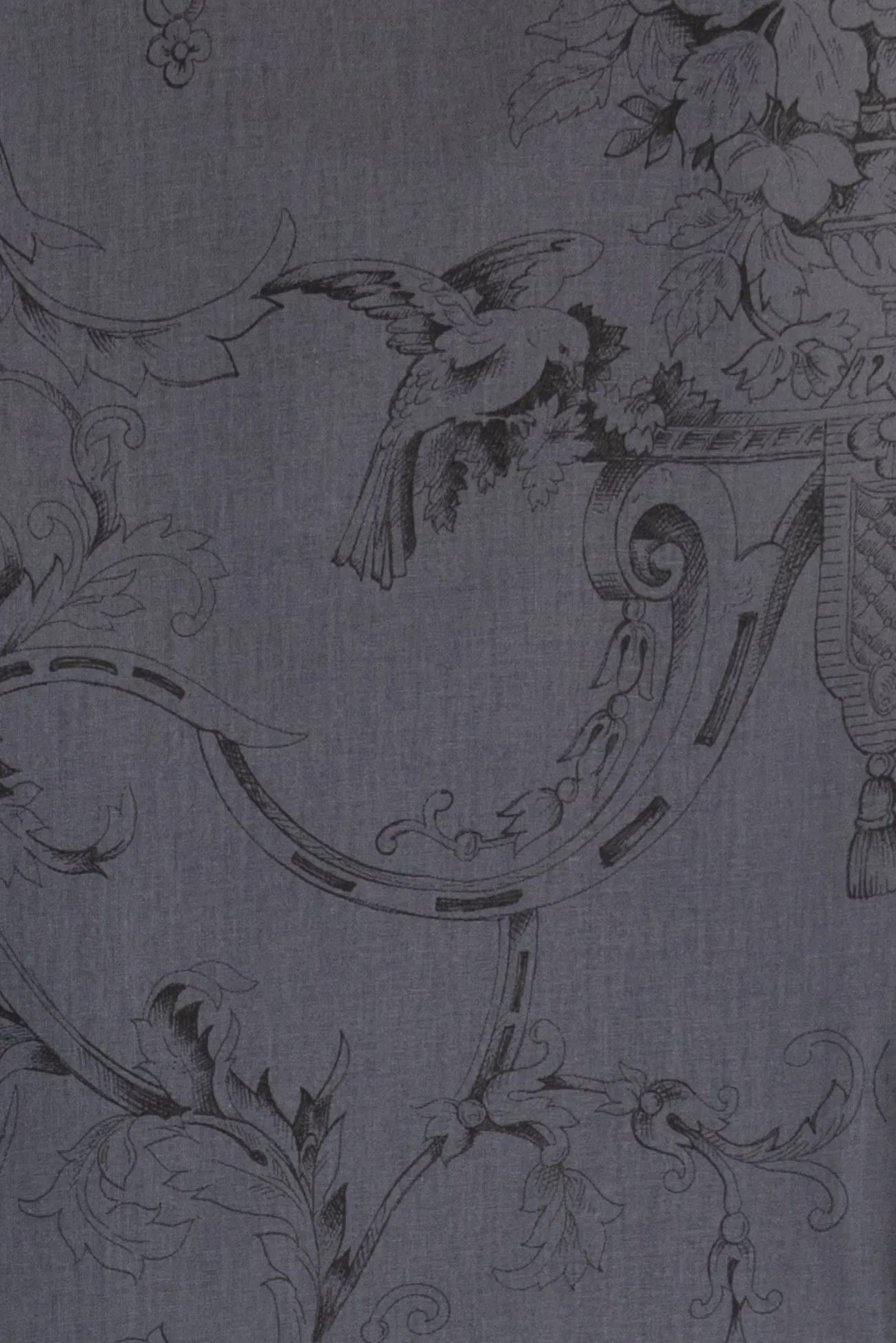 Steel Gray Toile Italian Linen/Viscose Woven