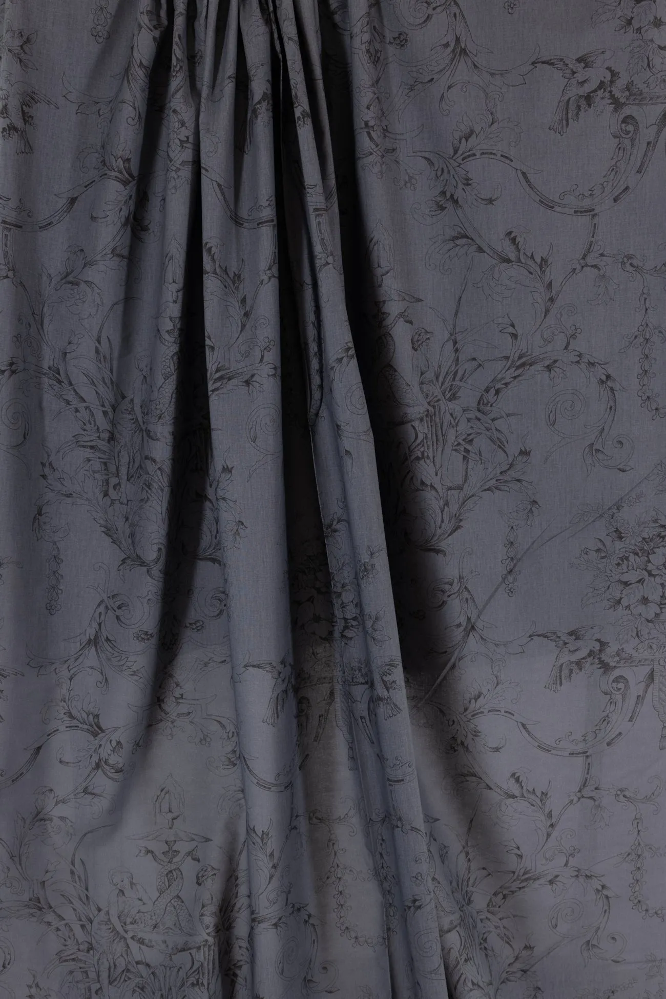 Steel Gray Toile Italian Linen/Viscose Woven