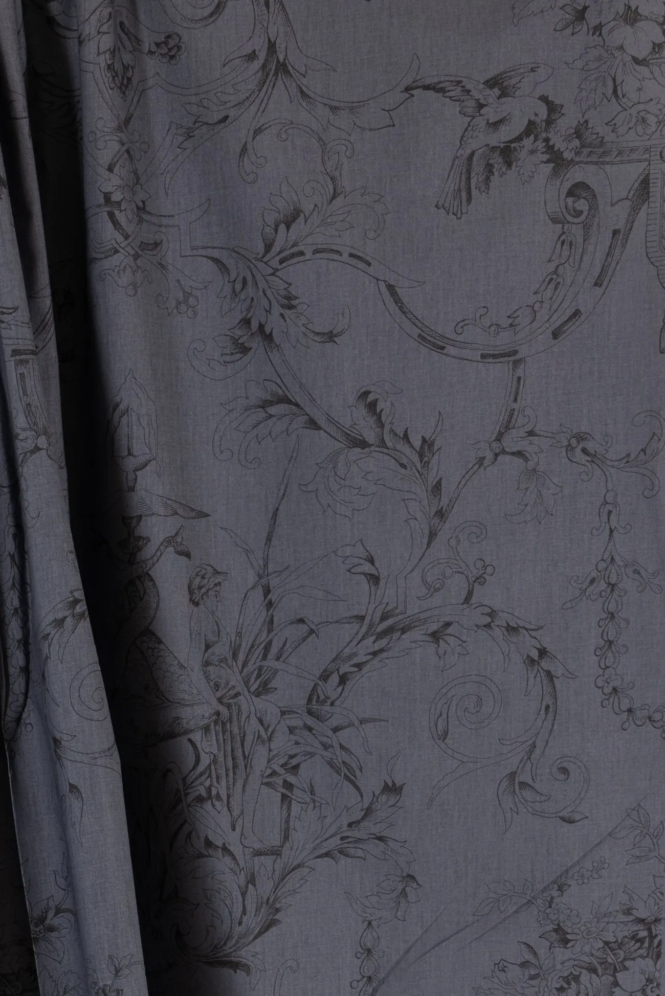 Steel Gray Toile Italian Linen/Viscose Woven