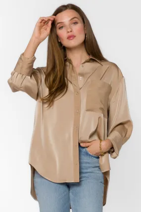 Sutton Taupe Stripe Shirt