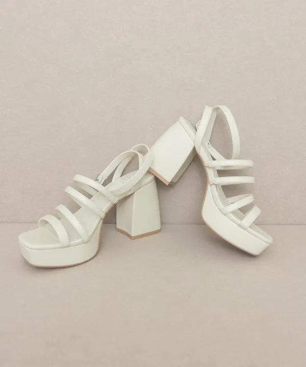 Talia - Strappy platform heel