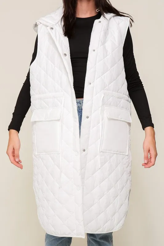 TEEK - Oversized Quilted Midi Jacket