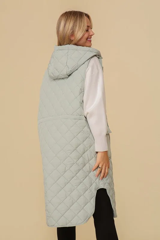 TEEK - Oversized Quilted Midi Jacket