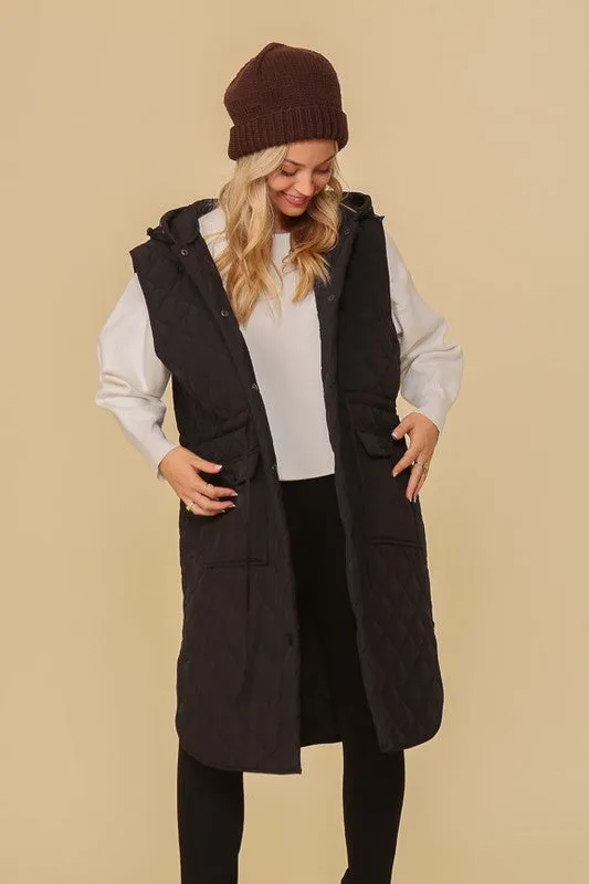 TEEK - Oversized Quilted Midi Jacket