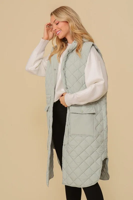 TEEK - Oversized Quilted Midi Jacket