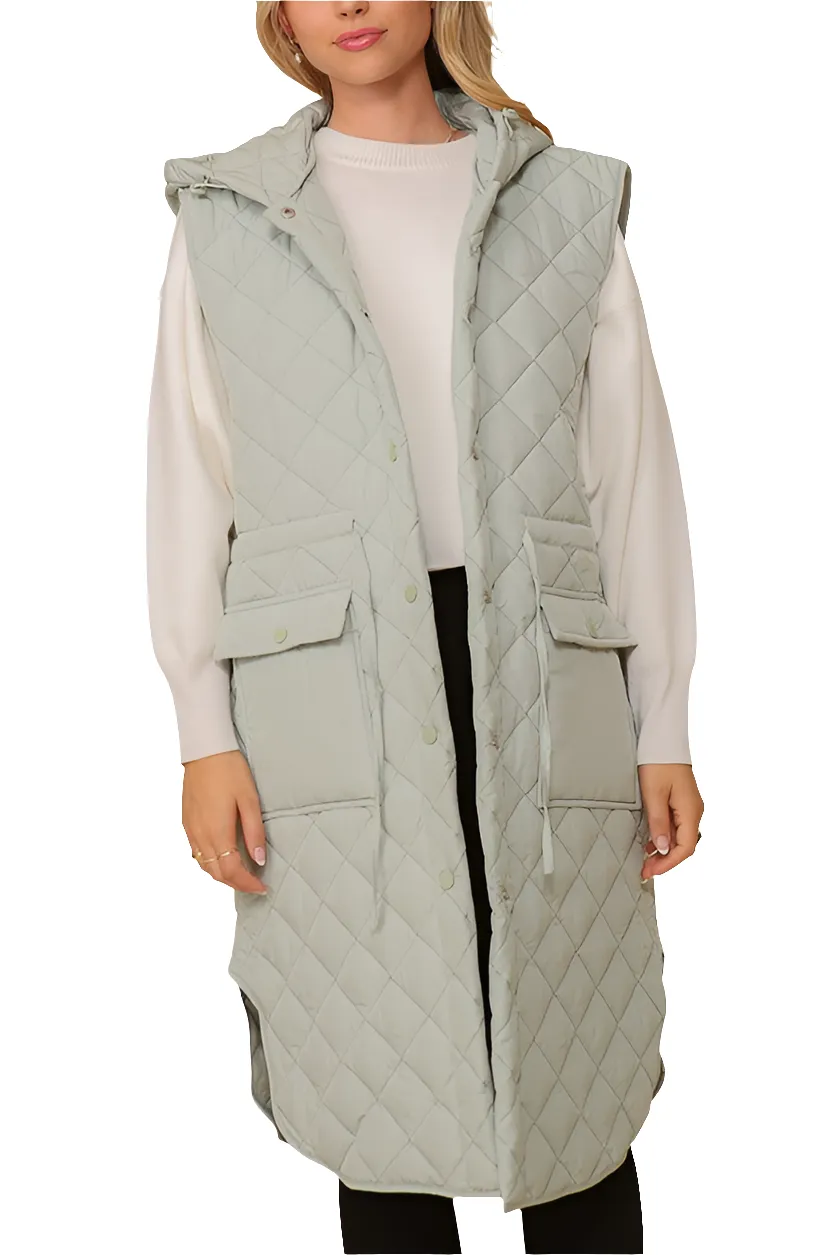 TEEK - Oversized Quilted Midi Jacket