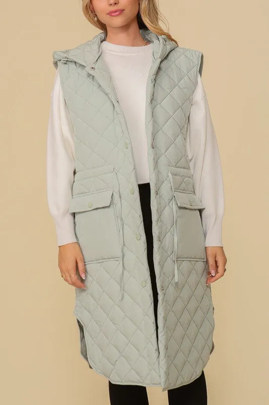 TEEK - Oversized Quilted Midi Jacket