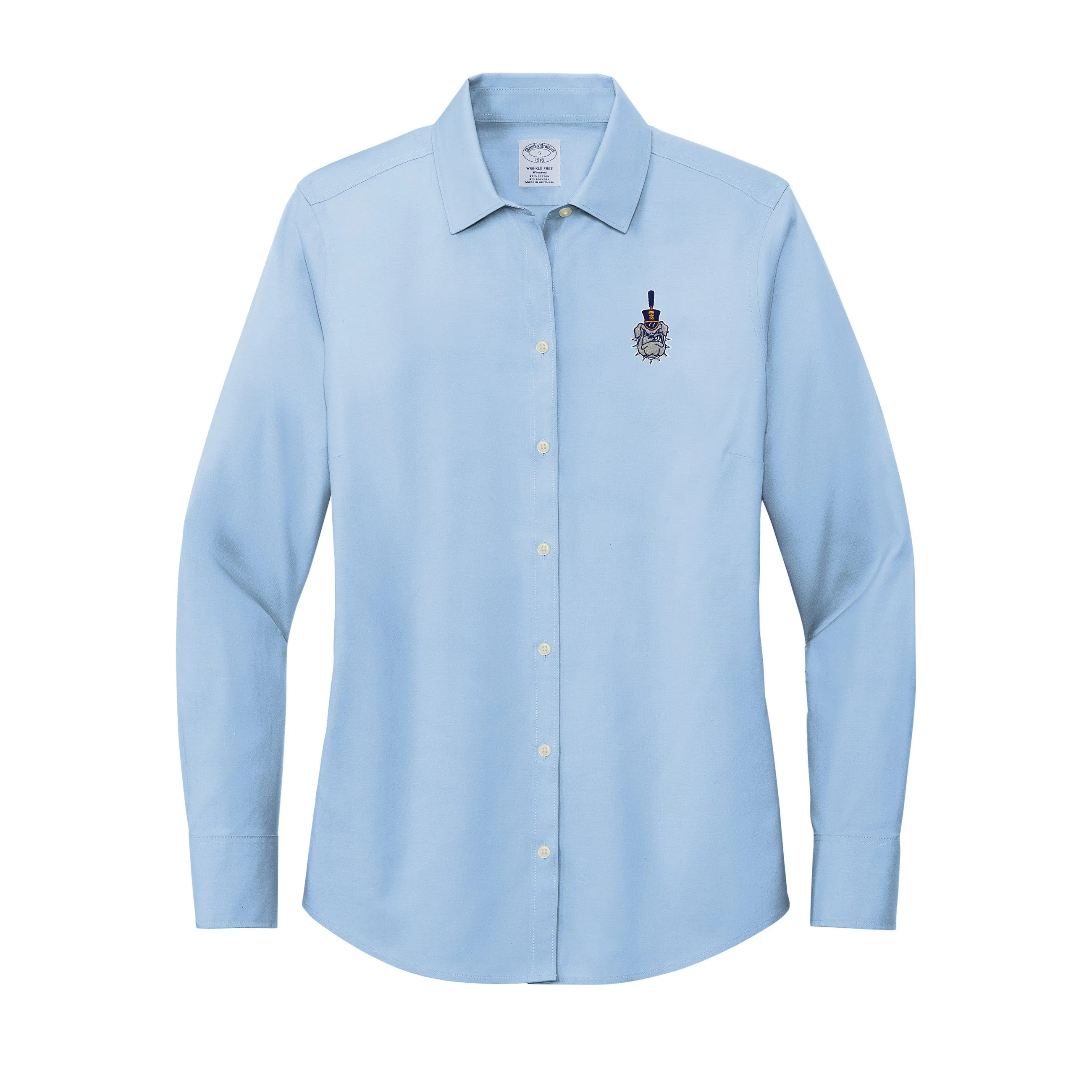 The Citadel, Spike Logo,  Brooks Brothers® Women’s Wrinkle-Free Stretch Pinpoint Shirt