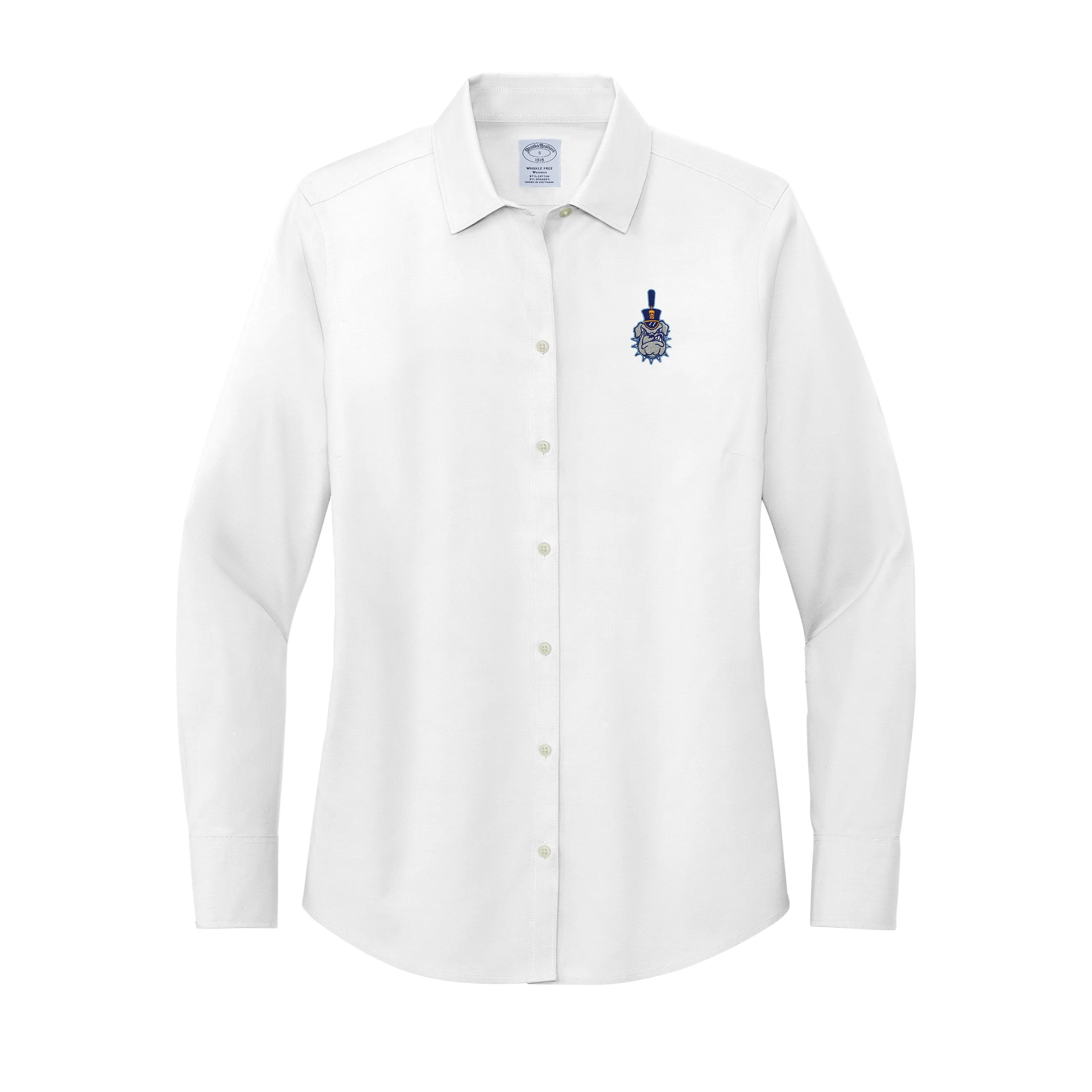 The Citadel, Spike Logo,  Brooks Brothers® Women’s Wrinkle-Free Stretch Pinpoint Shirt