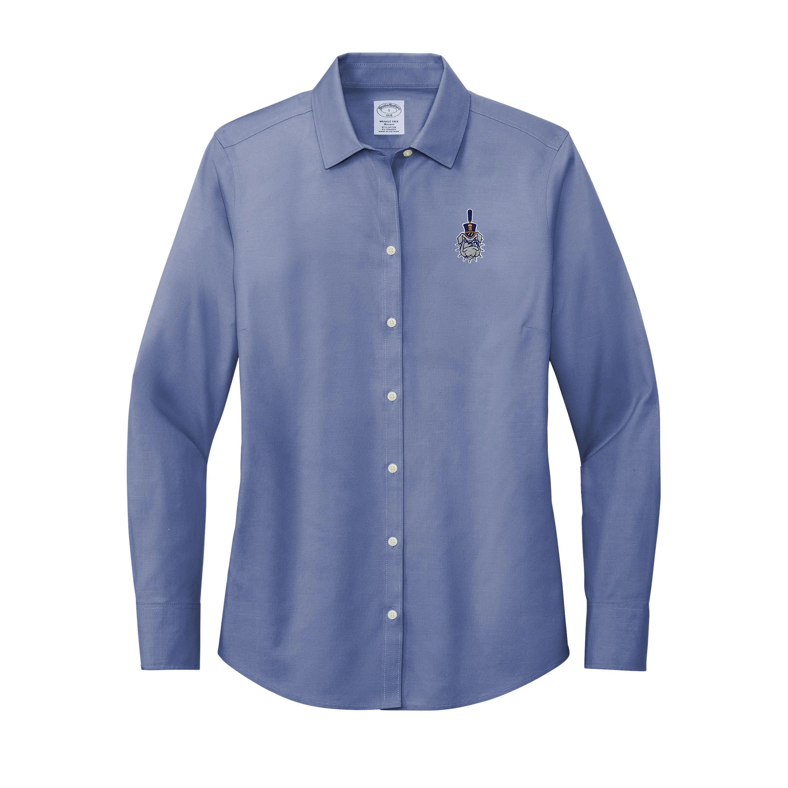 The Citadel, Spike Logo,  Brooks Brothers® Women’s Wrinkle-Free Stretch Pinpoint Shirt