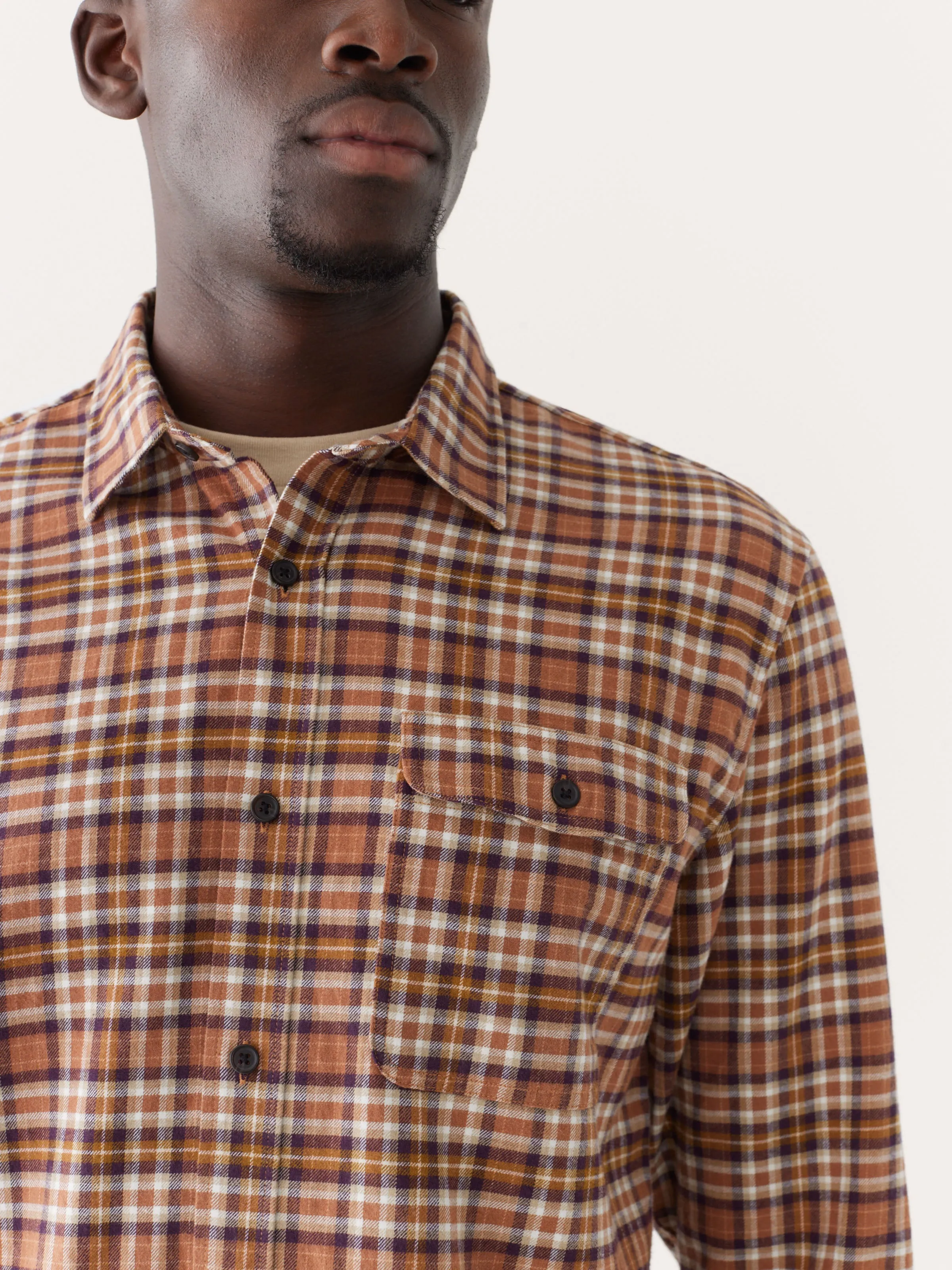 The Kapok Flannel Shirt in Russet