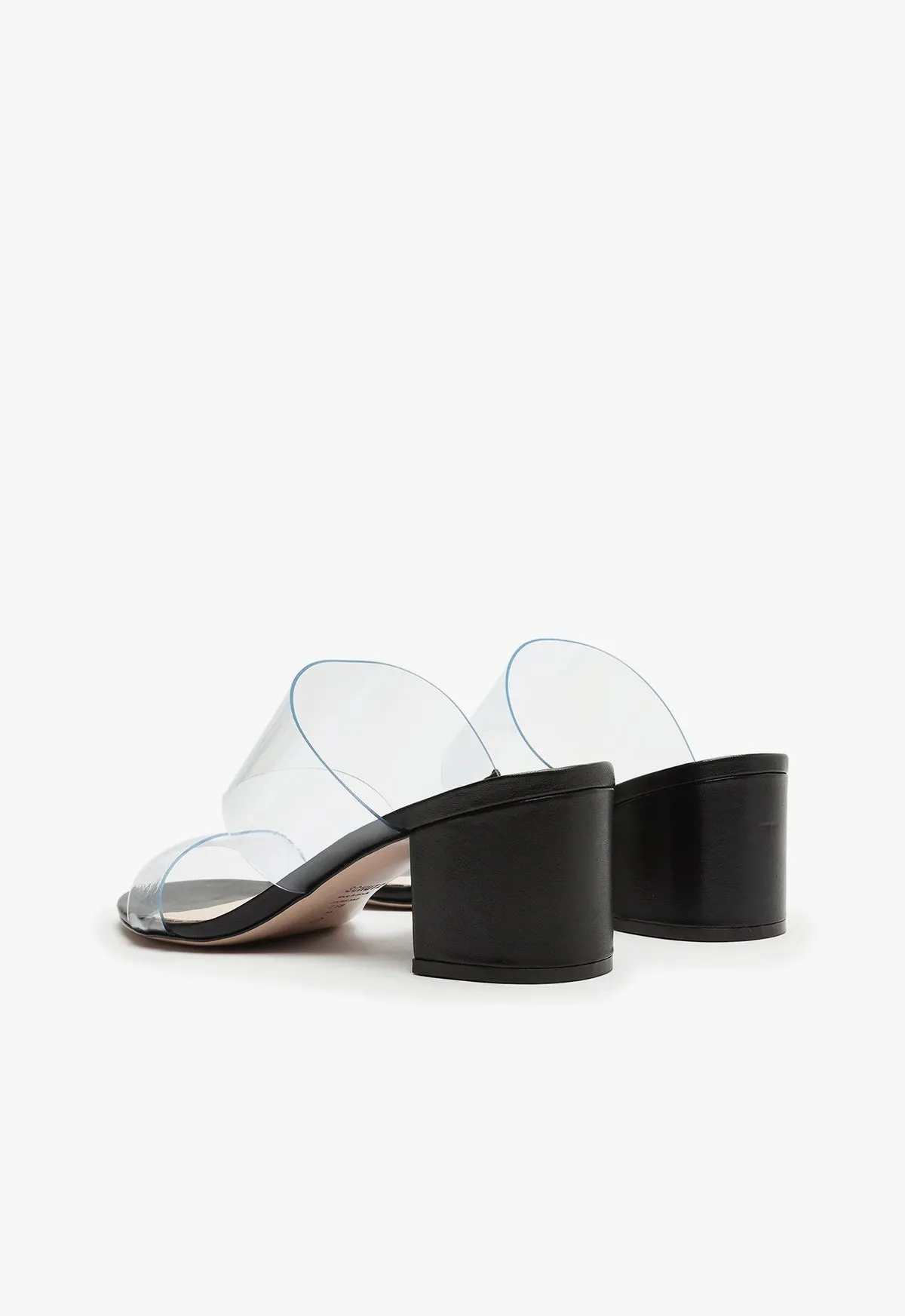 Victorie Vinyl & Leather Sandal