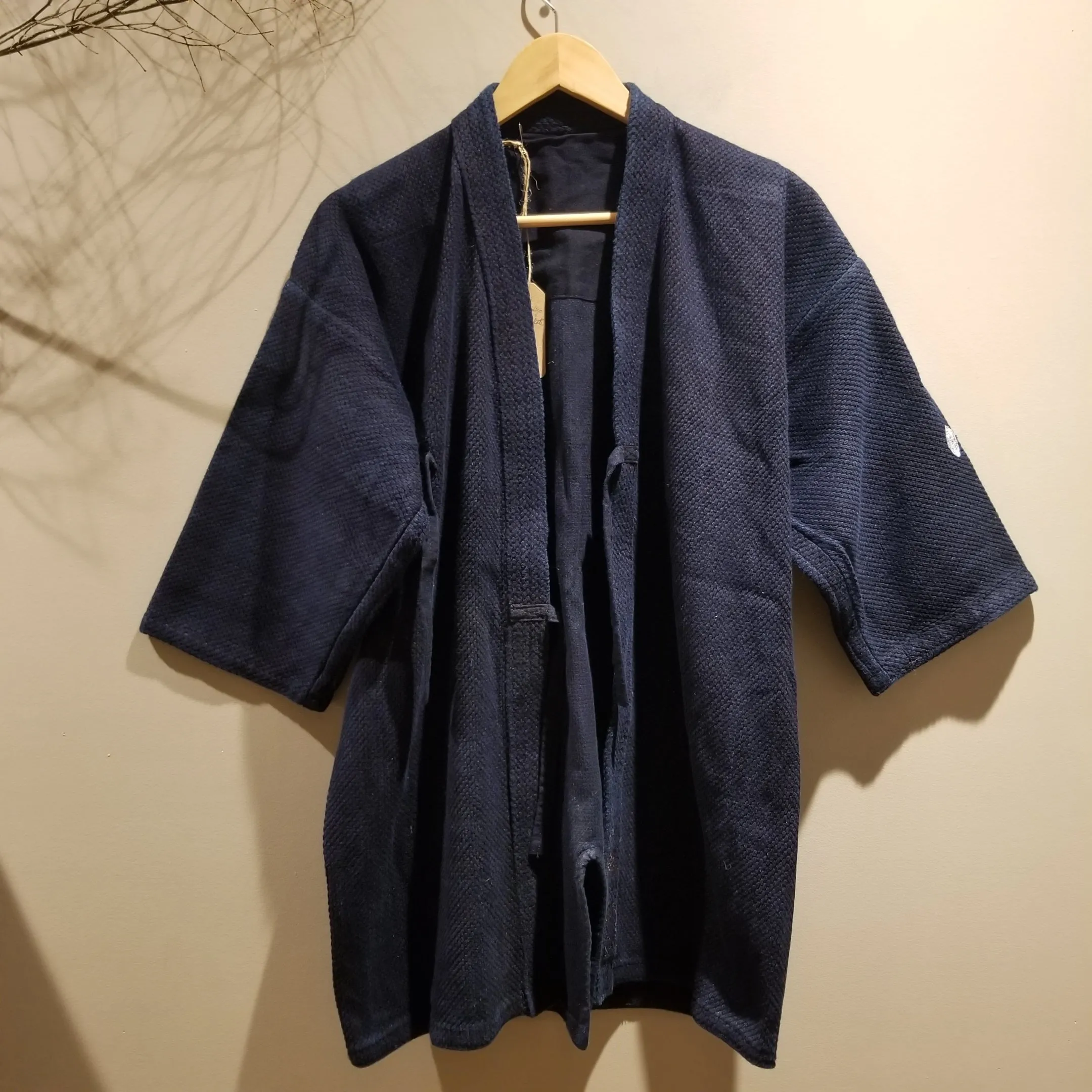 Vintage Dark Indigo Kendo Swordsman Jacket L