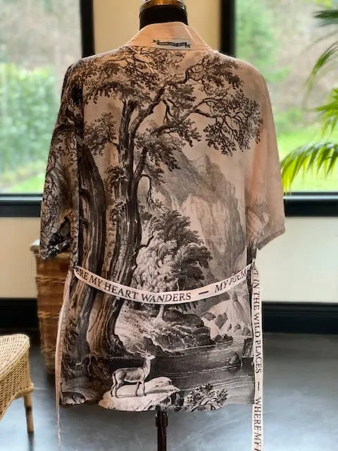 Wildwood Luxury Silk & Bamboo Viscose Artist Kimono