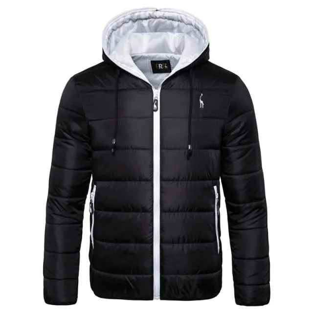 Winter Jacket Men Hoodied