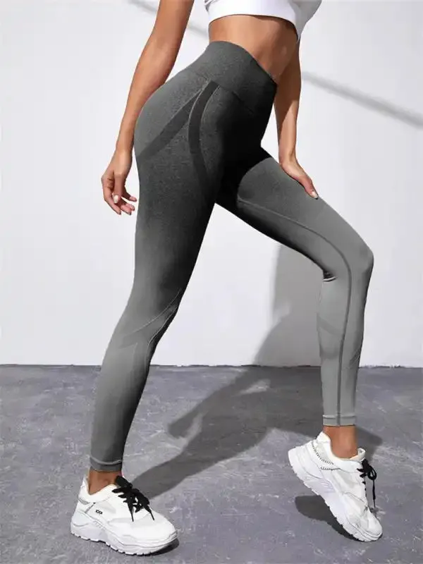 Women’s Seamless High Waist Gradient Color Seamless Sports Yoga Pants