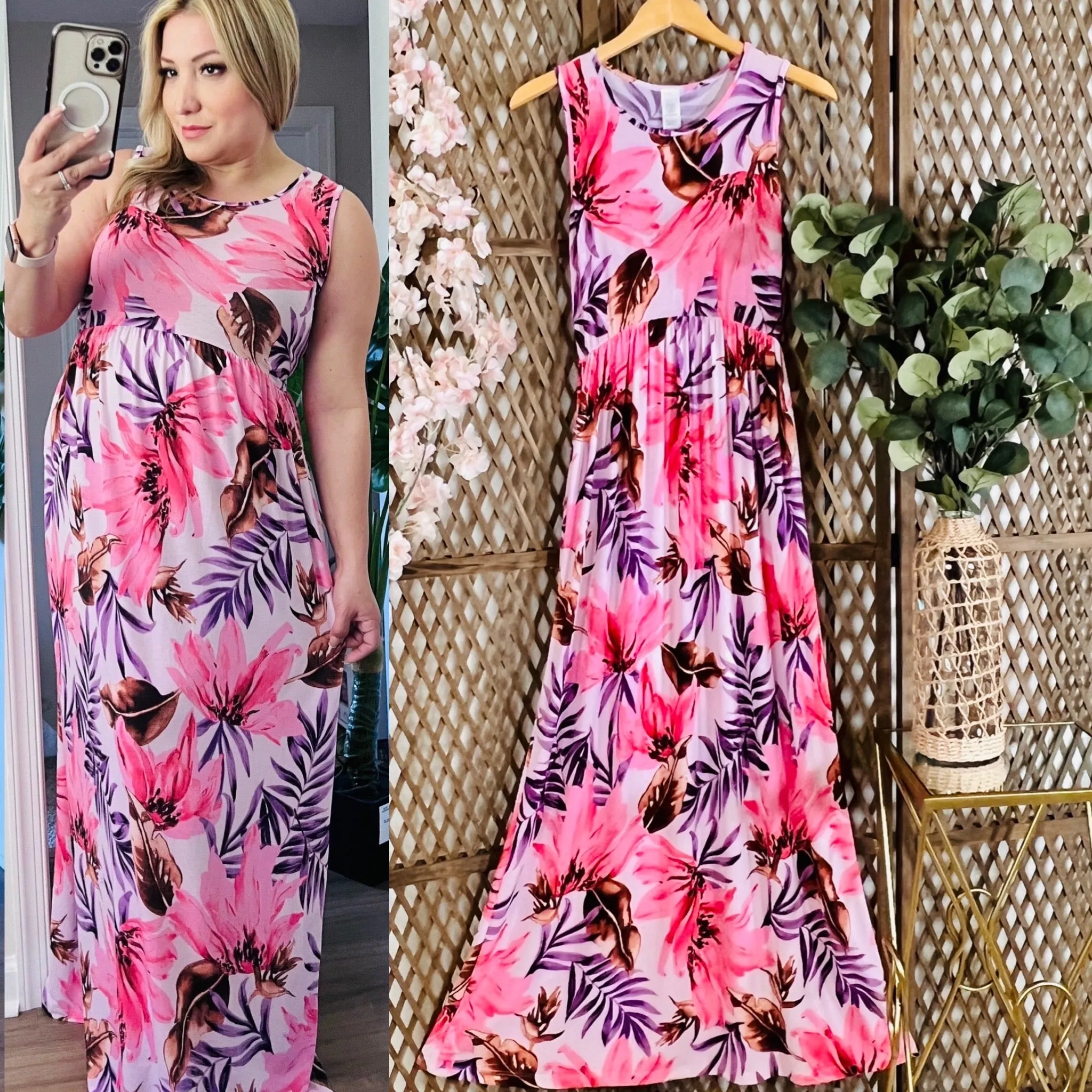 Wrinkle Free Maxi Dress